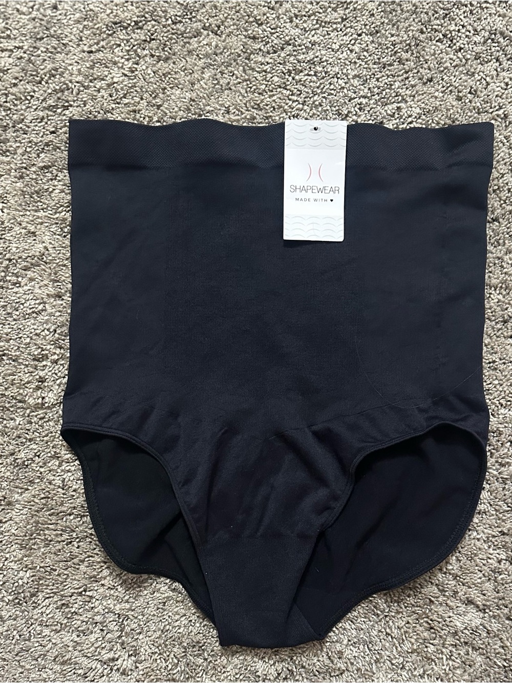 High-Waist Black Shapewear Briefs — Sculpting Control